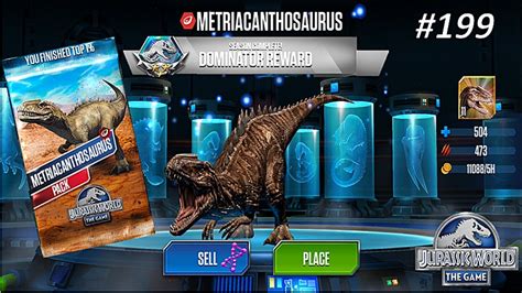 Unlocked Metriacanthosaurus Level 20 Metriacanthosaurus Tournament