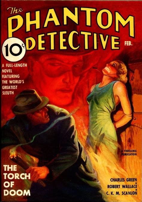 The Phantom Detective February 1937 Pulp Fiction Novel Pulp