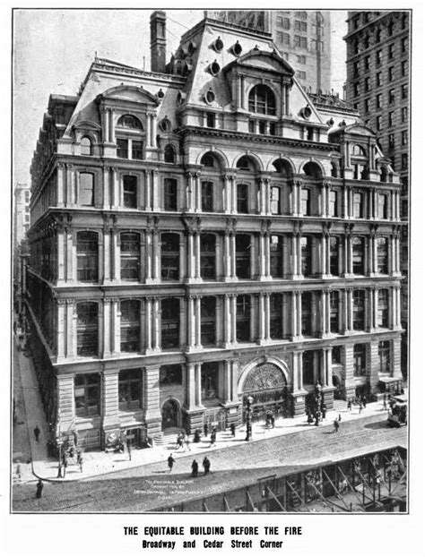 The Equitable Life Building Manhattan Ny Built 1870 And Destroyed By