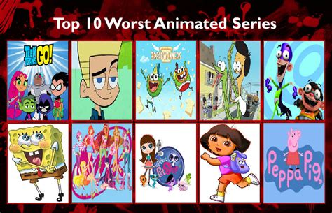 My Top 10 Worst Animated Series By Anastasiyaandreeva On Deviantart