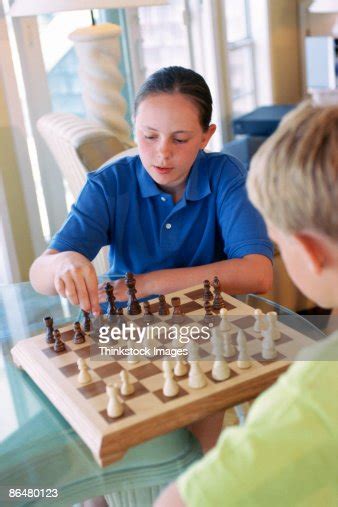 Children Playing Chess High Res Stock Photo Getty Images