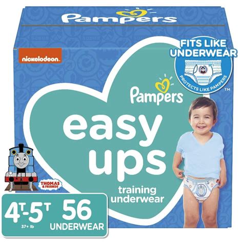 Pampers Easy Ups Male Training Underwear Size 6 56 Count