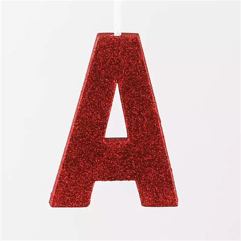 Red Glitter Alphabet Letters Geography38