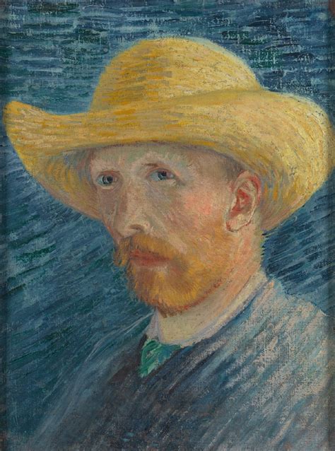 Vincent Van Gogh Self Portrait With Straw Hat Van Gogh Museum