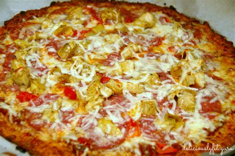 Cauliflower Pizza Crust Deliciously Fit