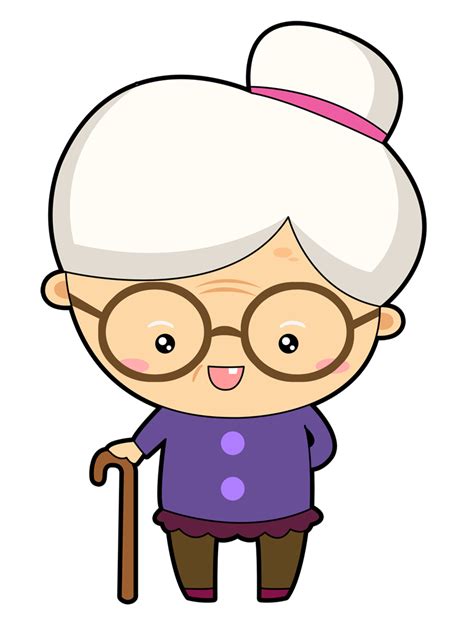 This Cute Cartoon Grandma Clip Clipart Panda Free Clipart Images