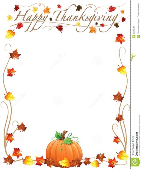 Free Printable Thanksgiving Borders