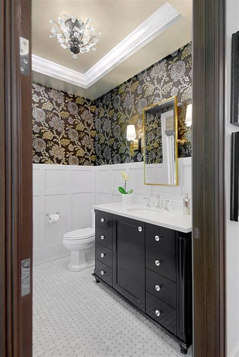 18 Elegant Traditional Powder Room Interiors That Will Stun You