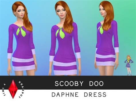 Daphne Dress Daphne From Scooby Doo Daphne Dress Sims 4 Update Sims