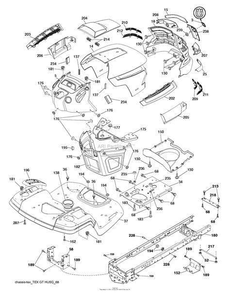 Husqvarna Yth22v42 96043010000 2012 03 Parts Diagram For Chassis