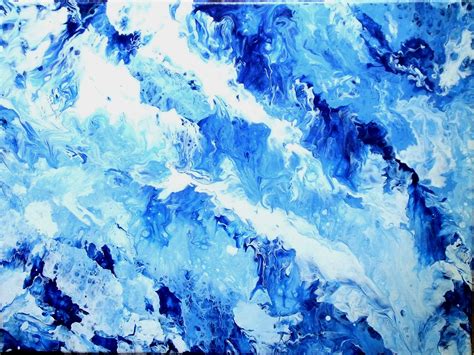 Deep Blue Sea Art Ocean Water Abstract Art Dark Blue Wall Etsy