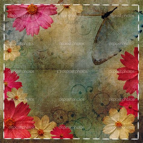 Vintage Flower Background Vintage Floral Design Background And