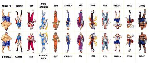 Street Fighter Character Sheet 001 Street Fighter Characters