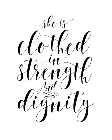 Nursery Room Decor Nursery Girls She Is Clothed In Strength And