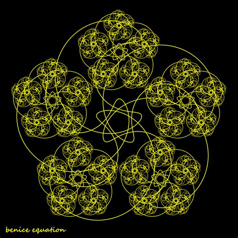 Fun Math Art Pictures Benice Equation Five Crescent Moons Fractal