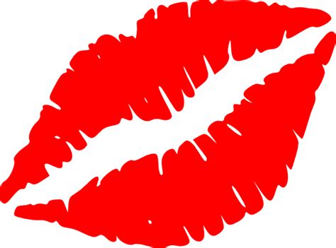 Red Lip Kiss Clip Art At Vector Clip Art Online Royalty