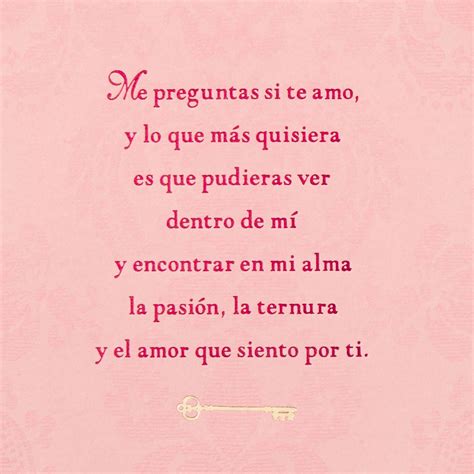 Powerful Love Spanish Language Valentines Day Card For Her Greeting