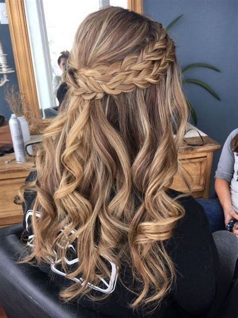Curly hair down hairstyle features soft ringlets in the most elegant way. Top 20 Half Up Half Down Wedding Hairstyles | Hair styles ...