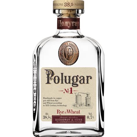 Vodka Polugar Nº1 Rye And Wheat Escolà Vins I Destil·lats