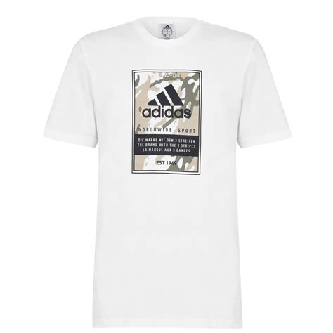 Adidas Graphic Logo T Shirt Mens Regular Fit T Shirts