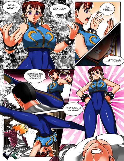 Manga Commission Chun Li Body Swap Page By Jadenkaiba Hentai Foundry