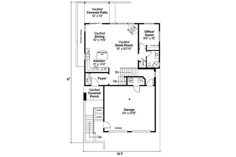 Modern Style House Plan 2 Beds 2 Baths 1509 Sqft Plan 124 1286