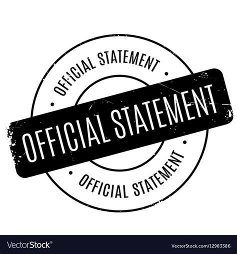 Official Statement Rubber Stamp Royalty Free Vector Image