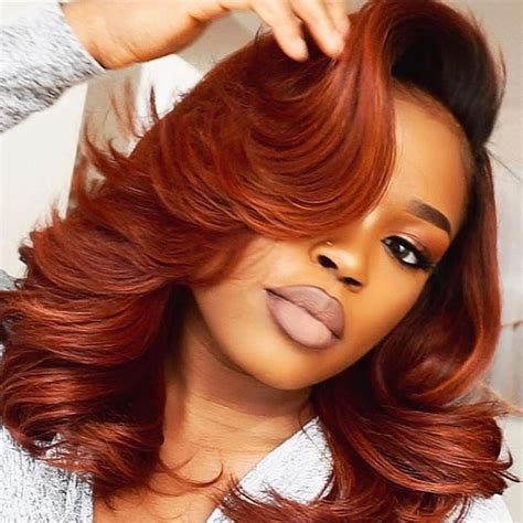 Black hair with bronze highlights a layered haircut will add dimension to your waves, and if you also choose some delicate highlights for dark brown hair, you'll end up with a geology buffs rejoice. 2018 Hair Color Trends For Black & African American Women ...