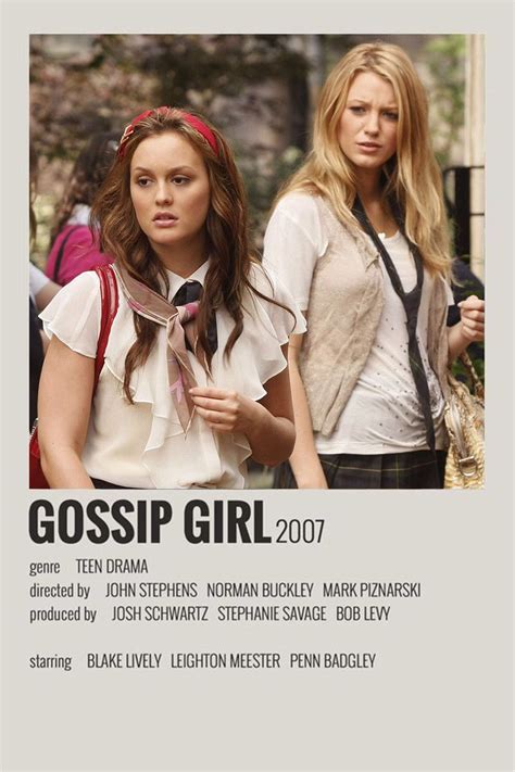 Gossip Girl By Cari Gossip Girl Girl Posters Iconic Movie Posters
