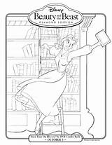 Coloring Library Belle Beast Beauty Garvey Marcus Template sketch template