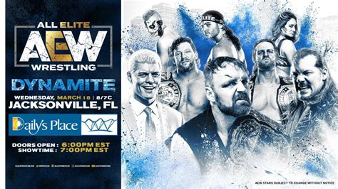 Aew News Aew Not Planning To Tape Additional Content Tonight Jim Ross Is In Jacksonville For