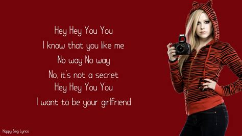Girlfriend Avril Lavigne Lyrics Youtube