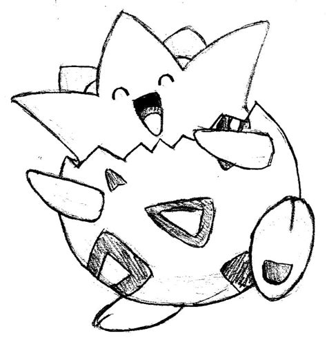 Dibujos De Pokemon Togepi Para Colorear Para Colorear Pintar E