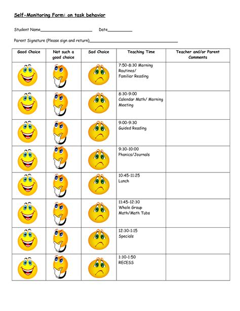 Free Printable Behavior Worksheets Teachers Parents Or Any Of The
