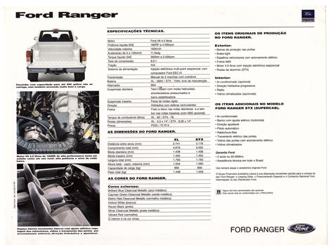 1995 Ford Ranger Brochure