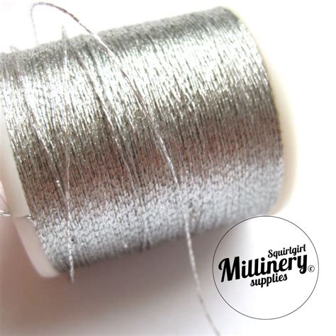 Metallic Sewing Embroidery Thread Silver 100 Yard Spool