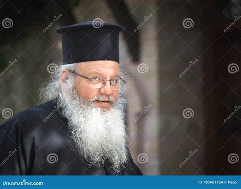 The Portrait Of Orthodox Priest Editorial Stock Image Image Of Greece