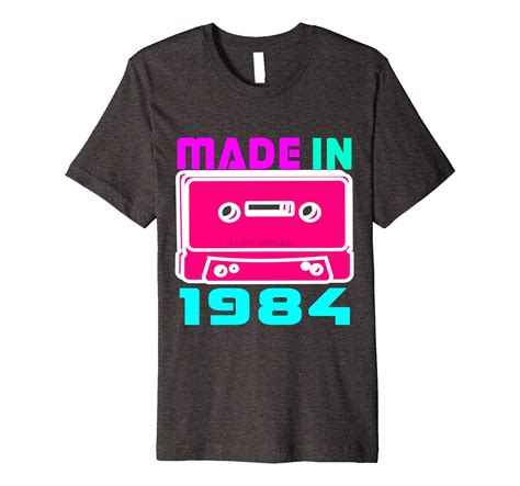 I Love 80s Shirt Made In 1984 Retro Vintage Neon T Shirt In T Shirts