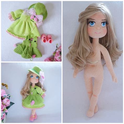 Tilda Doll With Dresses Crochet Pattern Etsy