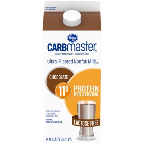 Kroger Carbmaster Ultra Filtered Nonfat Chocolate Milk 64 Fl Oz