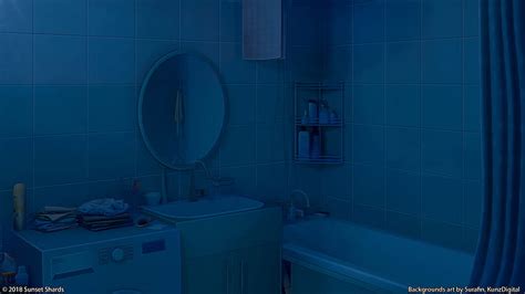 1366x768px free download hd wallpaper anime original bathroom night wallpaper flare