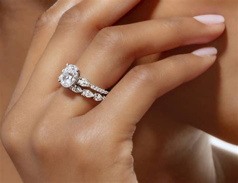 Stacked Diamond Engagement Wedding Rings TACORI