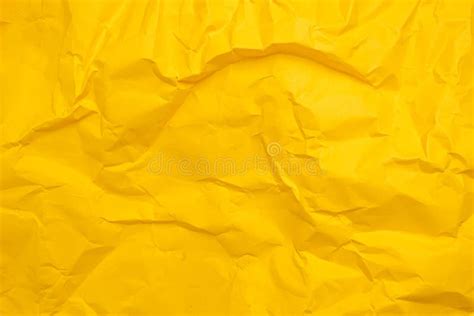 Yellow Paper Texture Background Crumpled Paper Abstract Shape