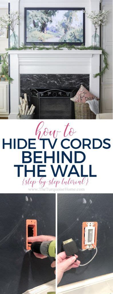 How To Hide Tv Cords Behind The Wall Hide Tv Cords Tv Cords Hidden Tv
