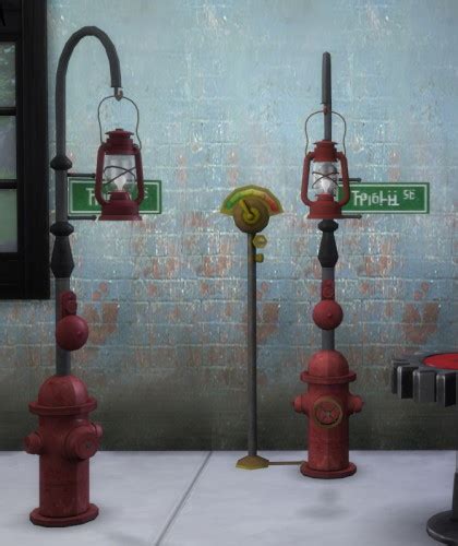 Joshs Hydrant Lights By Biguglyhag At Simsworkshop Sims