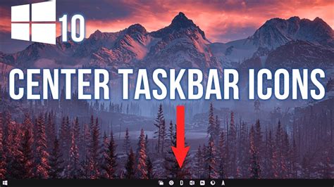 How To Center Taskbar Icons Windows 10 Youtube