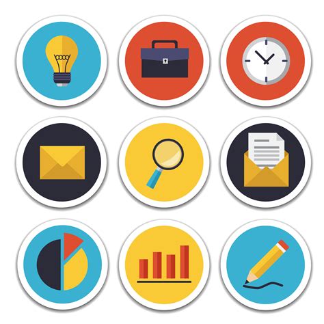 Business And Office Icons Set 566635 Vector Art At Vecteezy