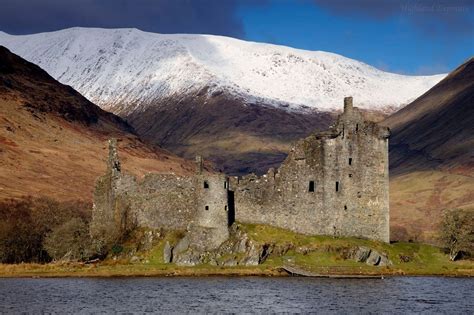 Kilchurn Castle On A Beauty Of A Crisp And Clear Day In Scotland