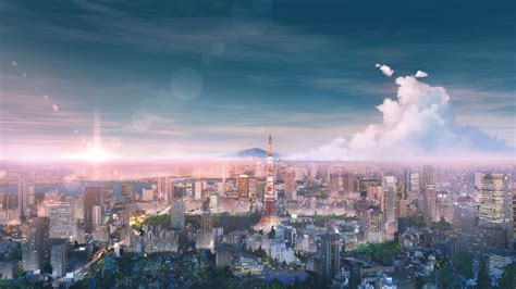 2560x1440 Tokyo Cityscape Anime 4k 1440p Resolution Hd 4k Wallpapers