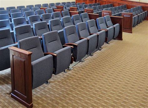 Auditorium Seat Backs Comfort For Your Courtroom Sauder Courtroom